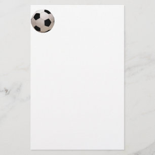 Wit en zwart Voetbal Briefpapier