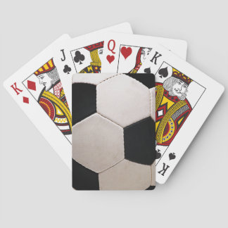 Wit en zwart Voetbal Pokerkaarten