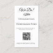 Wit en Zwart- We Do-Wedding Rings-Registry- Visitekaartje (Achterkant)