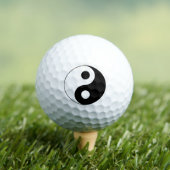 Wit en zwart Yin en Yang-symbool Golfballen (Insitu Shirt)