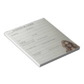 Wit en zwart zakelijk planner Notitieblok (Schuin)