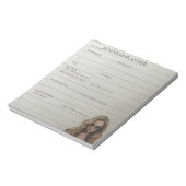 Wit en zwart zakelijk planner Notitieblok (Linkerzijde)