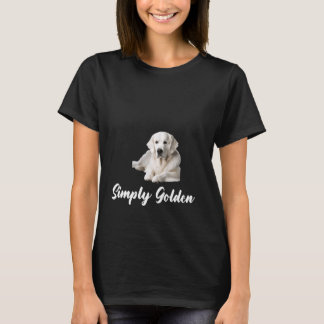 Wit Engels Cream Golden Retriever Simply Golden T-shirt