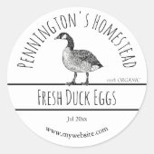 Wit | Etiketten eendeneieren (Voorkant)