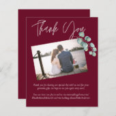 Wit EUCALYPTUS-huwelijk met een lage begroting (Voorkant / Achterkant)