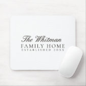 Wit Familiewoning Muismat (Met muis)