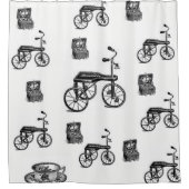  wit fietsdouchegordijn douchegordijn (Voorkant)