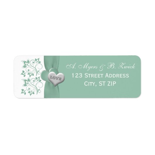 Wit, Floral AFDRUKTE WENKBARE WENDWINGSMIDDEL Etiket (Voorkant)