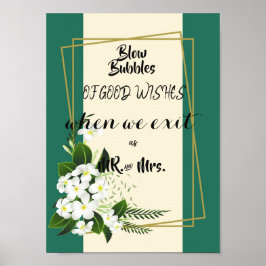 wit floreel elegant geometrisch lijst poster