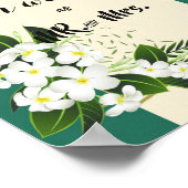 wit floreel elegant geometrisch lijst poster (Hoek)