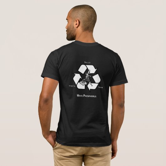 Wit fosfor t-shirt (Achterkant volledig)