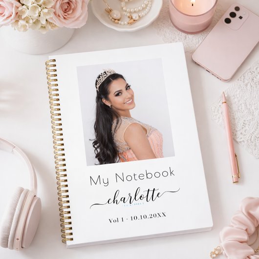 Wit foto script persoonlijk dagboek notitieboek