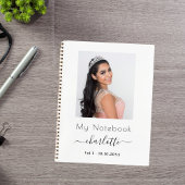 Wit foto script persoonlijk dagboek notitieboek