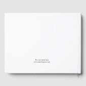 Wit gastenboek met fancy letters (Achterkant)