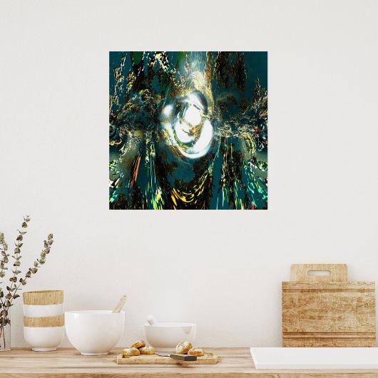 wit gat poster (Keuken)