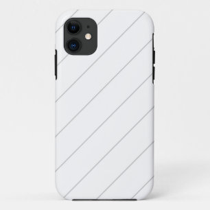 Wit gearceerde diagonaal 4 iPhone 11 hoesje