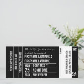 Wit gebied van ticketstompkaart voor feestje kaart (Staand voorkant)