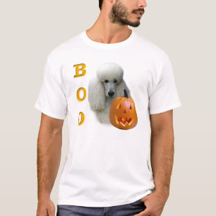Wit gecoat poedelboek t-shirt
