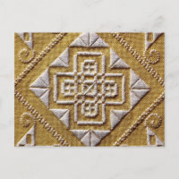 Wit GEDRUKT cutwork borduurwerk 1 op linnen custom