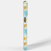 Wit Geel Frangipani Floral Designer Case-Mate iPhone Case (Achterkant / Rechts)