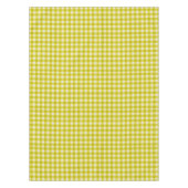 Wit & Geel Gingham Patroon | Katoen geruit Tafelkleed (Voorkant)