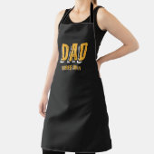 Wit geel papa vibes alleen Schort (Insitu)