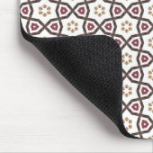 Wit geel rood Abstract geometrisch patroon Muismat (Hoek)