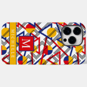 wit geel rood blauw geometrisch Case-Mate iPhone case (Achterkant (horizontaal))