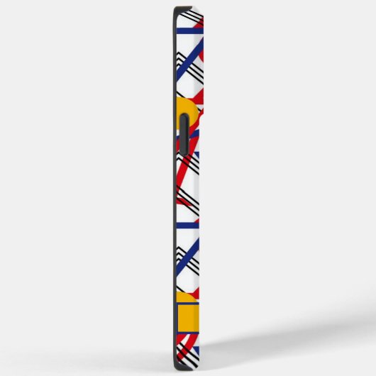 wit geel rood blauw geometrisch Case-Mate iPhone case (Achterkant / Rechts)