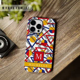 wit geel rood blauw geometrisch Case-Mate iPhone 14 pro max hoesje