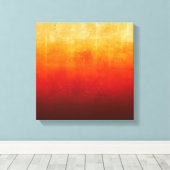 Wit Geel Sinaasappel Rood rustiek Abstract Canvas Afdruk (Insitu (Houten vloer))