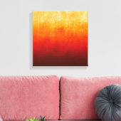 Wit Geel Sinaasappel Rood rustiek Abstract Canvas Afdruk (Insitu (Woonkamer))