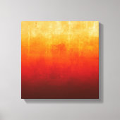 Wit Geel Sinaasappel Rood rustiek Abstract Canvas Afdruk (Voorkant)