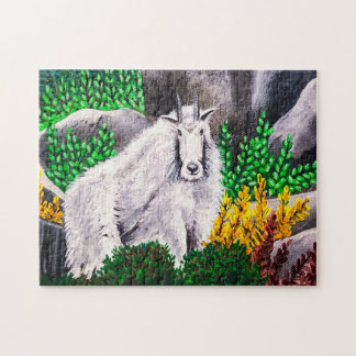 Wit Geiten Bewaarpuzzel Legpuzzel