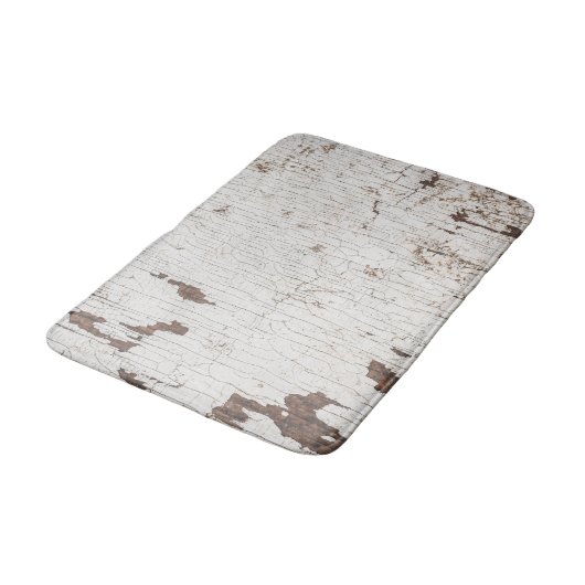  wit gekleurd hout badmat (Gekanteld)