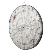 wit gekleurd hout dartbord (Voorkant Rechts)