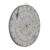 wit gekleurd hout dartbord (Voorkant Links)