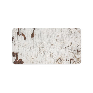  wit gekleurd hout etiket
