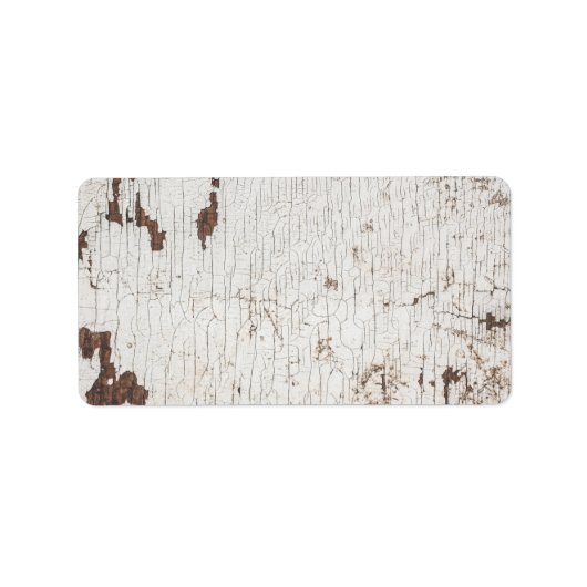  wit gekleurd hout etiket (Voorkant)