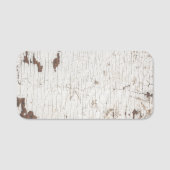 wit gekleurd hout naamplaatje (Voorkant)