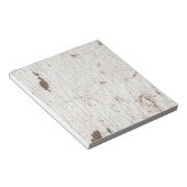 wit gekleurd hout notitieblok (Schuin)