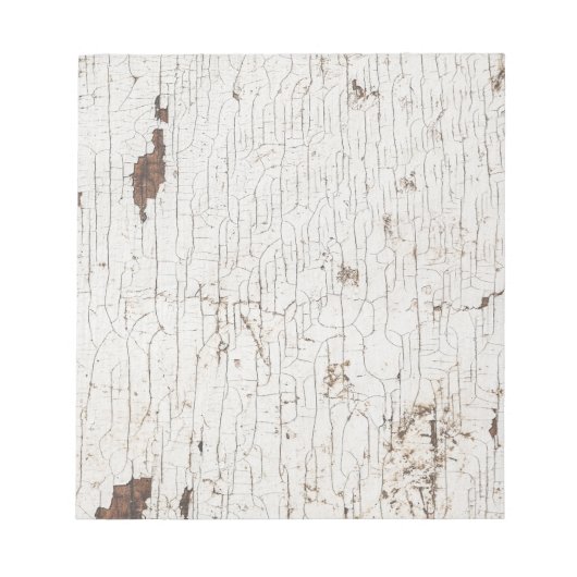 wit gekleurd hout notitieblok (Voorkant)