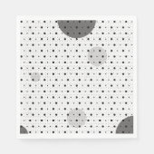 Wit gekleurde Abstracte polka stippen h11 Servet (Voorkant)
