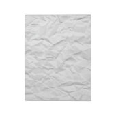 Wit gekreukeld papier notitieblok (Linkerzijde)