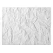 Wit gekreukeld papier notitieblok (Voorkant)