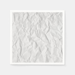 Wit gekreukeld papier textuur servet