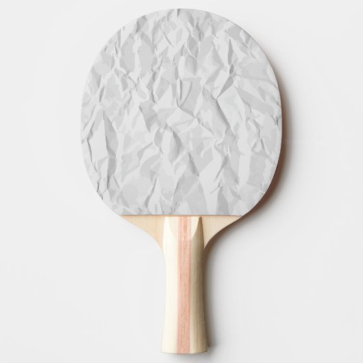 Wit gekreukeld papier textuur tafeltennisbatje (Voorkant)