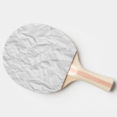 Wit gekreukeld papier textuur tafeltennisbatje (Zijkant)