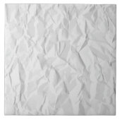 Wit gekreukeld papier textuur tegeltje (Voorkant)