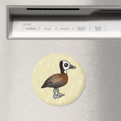 Wit-gelaatste kronkel-Duck Magneet (Insitu (Vaatwasser))